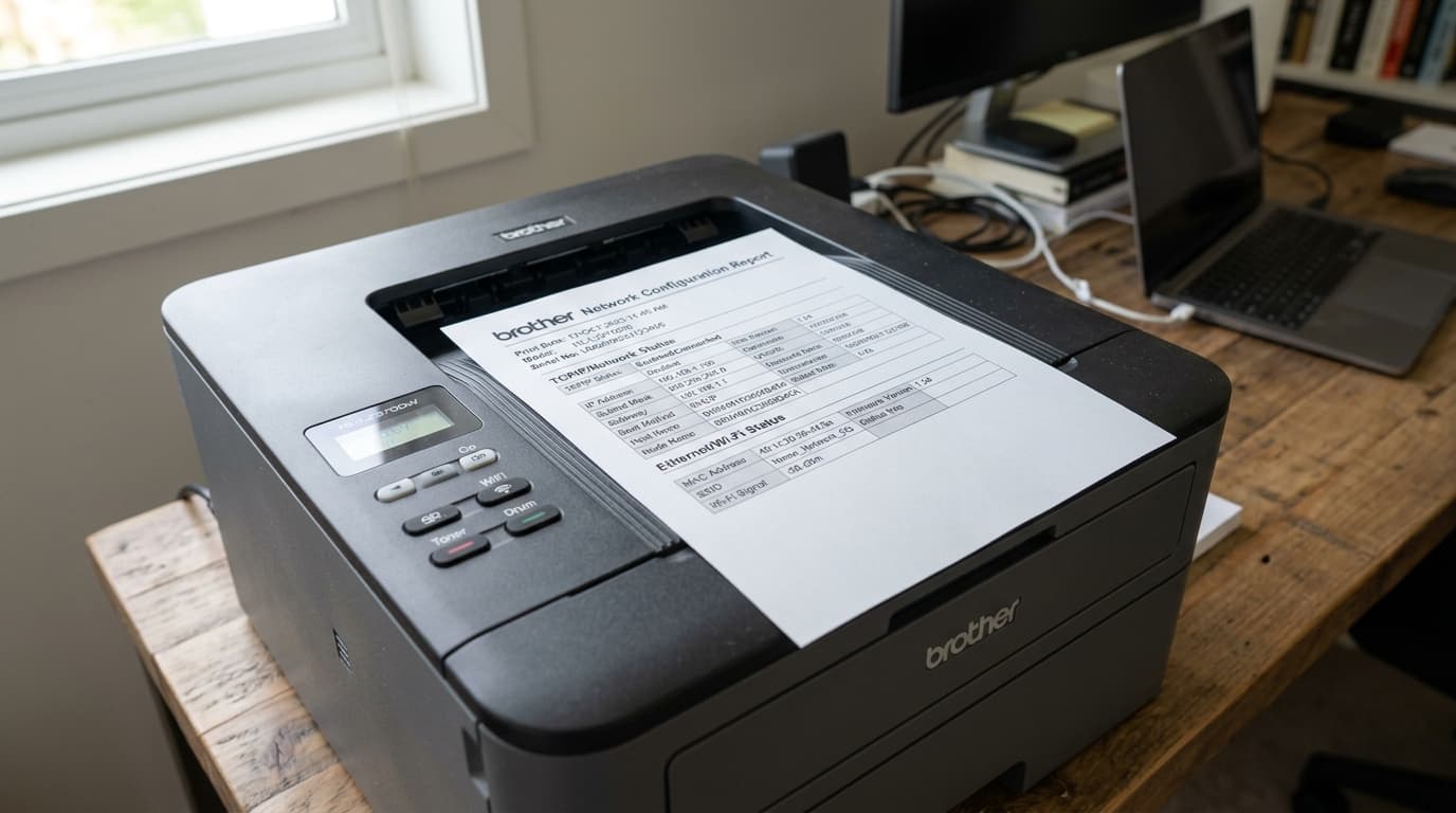 How to Print a Brother Network Configuration Page