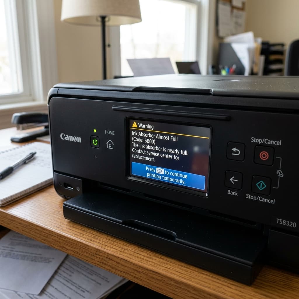 Canon Ink Absorber Almost Full: How to Bypass the Warning