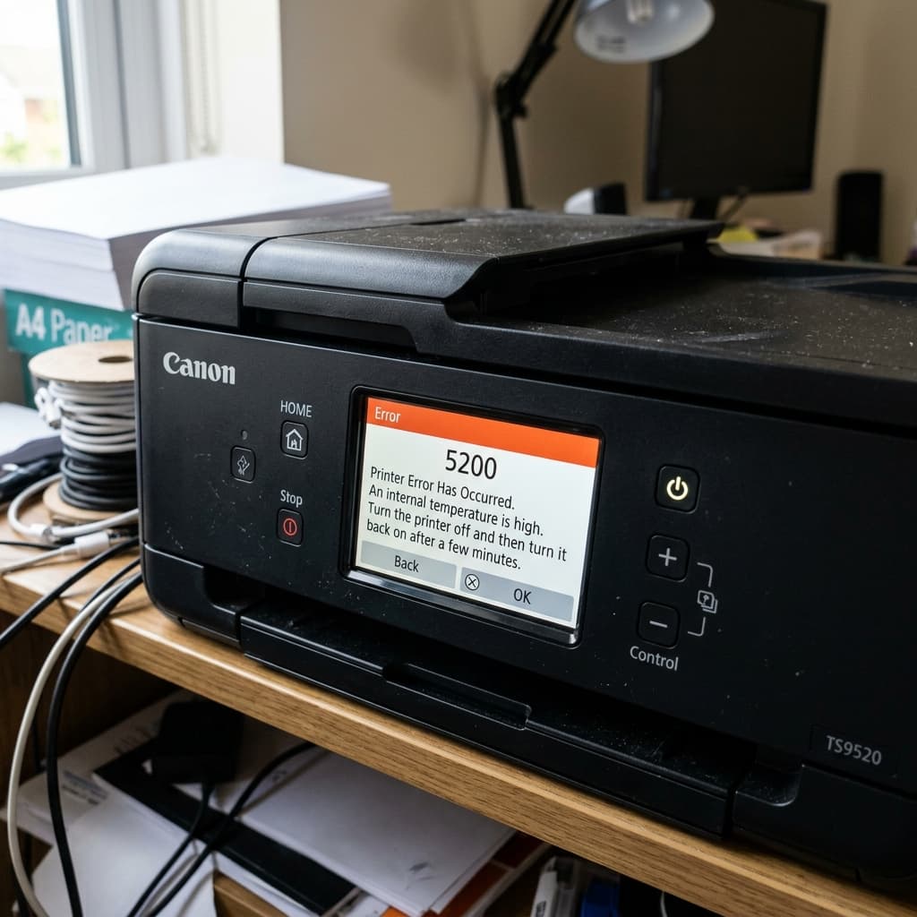 Canon Printer Error 5200: Overheating & Power Board Diagnostics