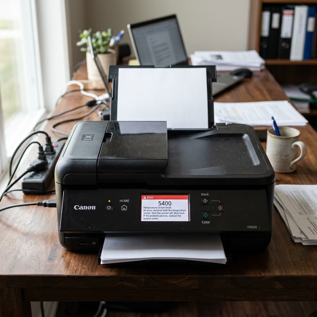 Canon Printer Error 5400: Temperature Sensor Fault Guide
