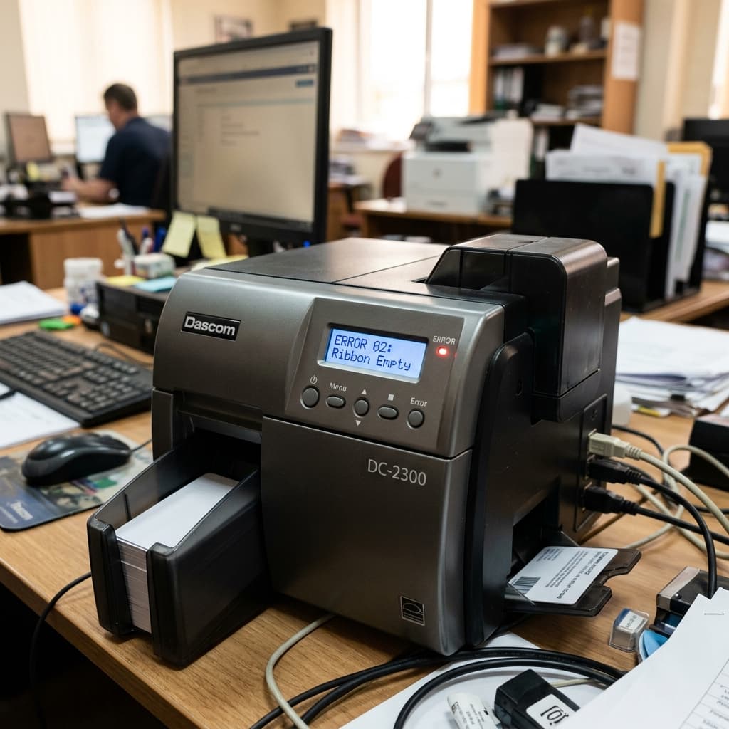Dascom DC-2300 & Kiosk Card Printer Error Codes
