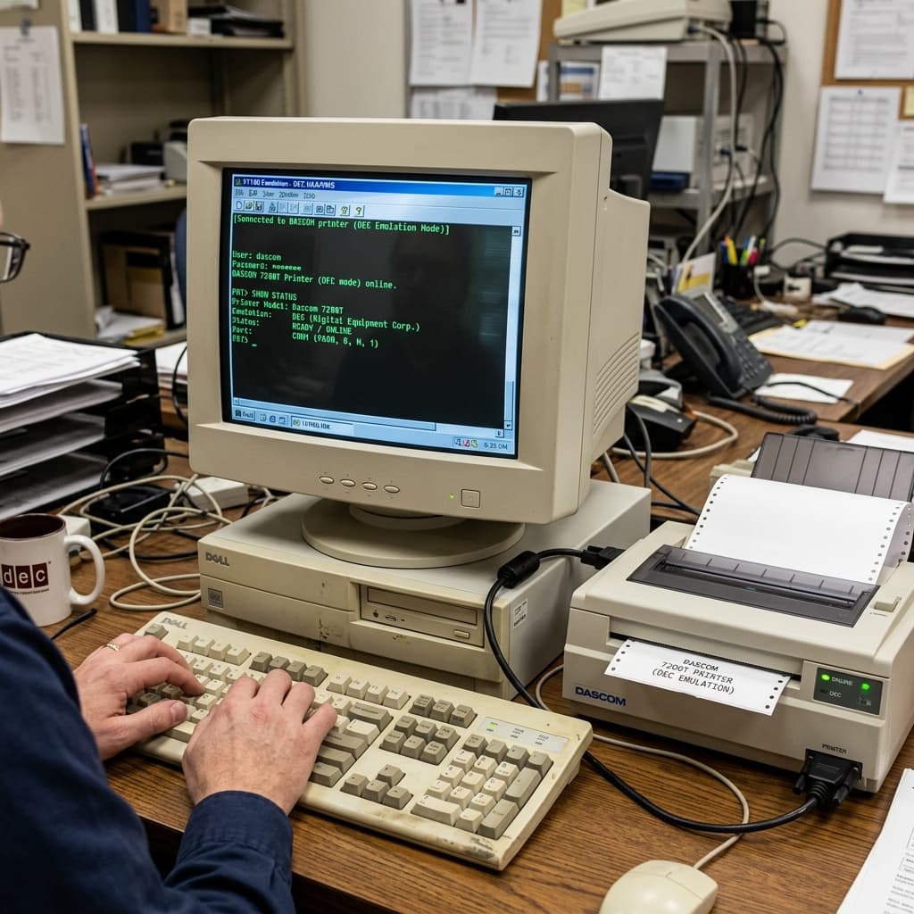 Dascom Printer DEC Emulation Setup Guide