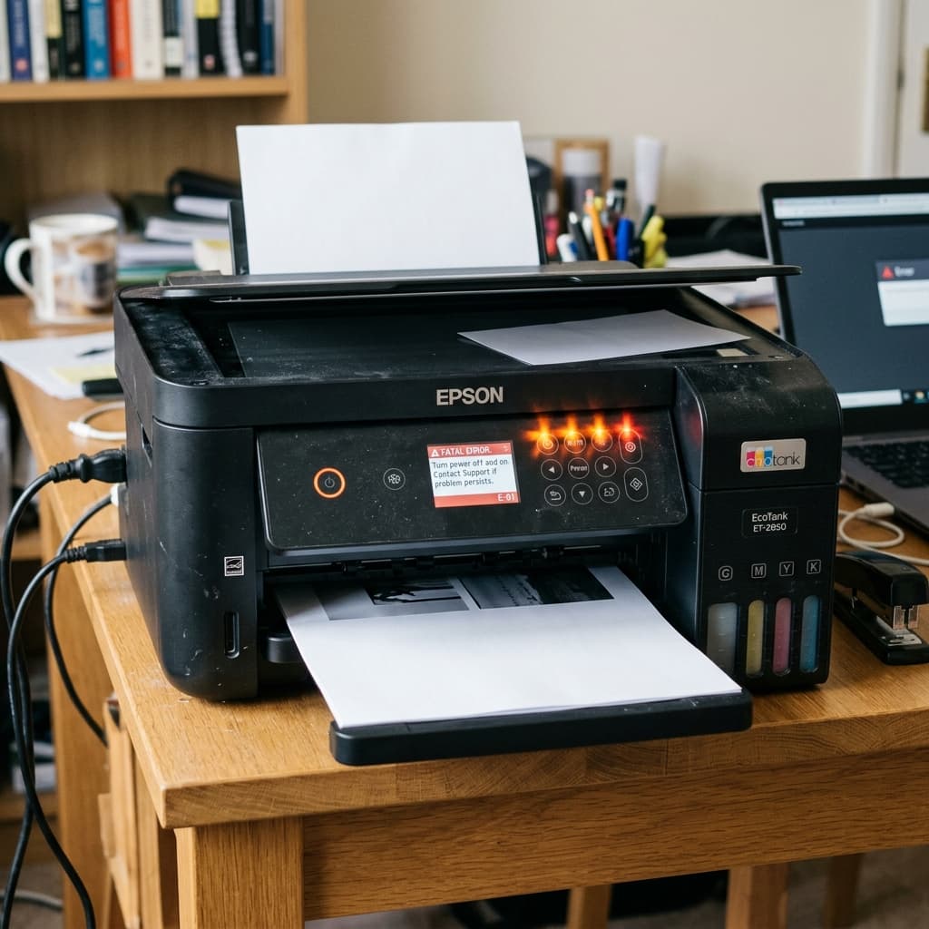 Epson All Lights Blinking At Once: Fatal Error Diagnosis