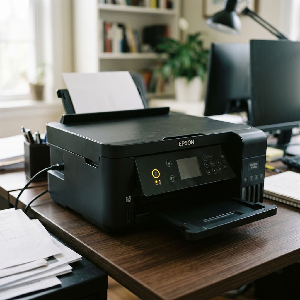 Epson Power and Ink Light Blinking Together: Meaning & Fix