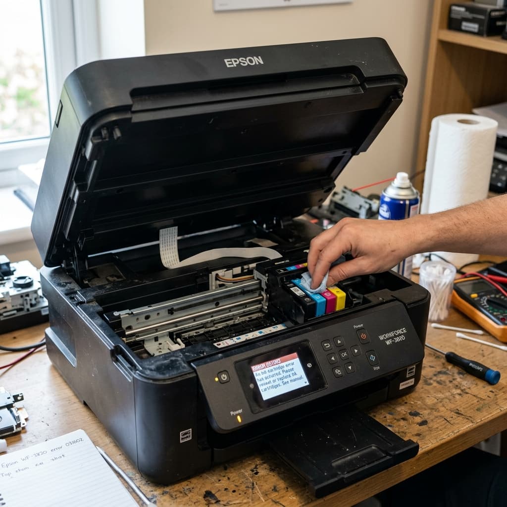 Epson Error 031002: Carriage Motor and Encoder Strip Fix