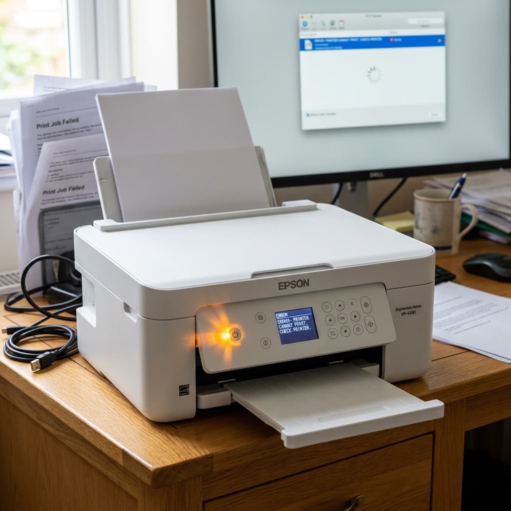 Epson Printer Power Light Blinking Wont Print: Status Explained