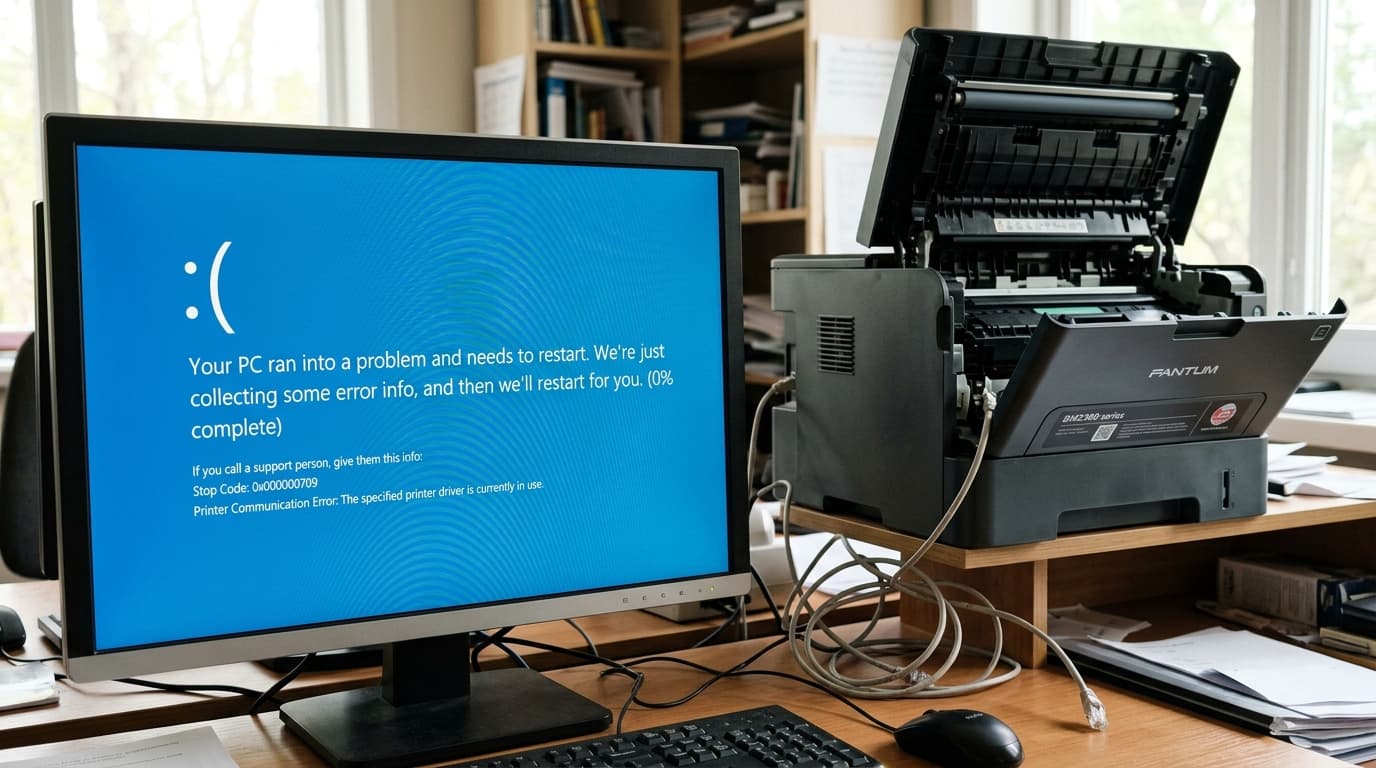 Fix Pantum 0x000000709, Communication Errors & BM2300 Cover Issues