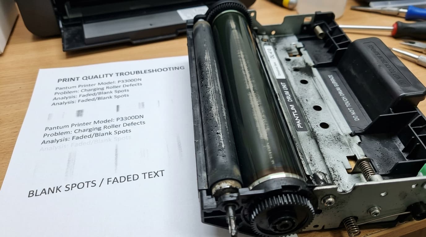 Fix Pantum Blank Spots, Faded Print & Charging Roller Damage