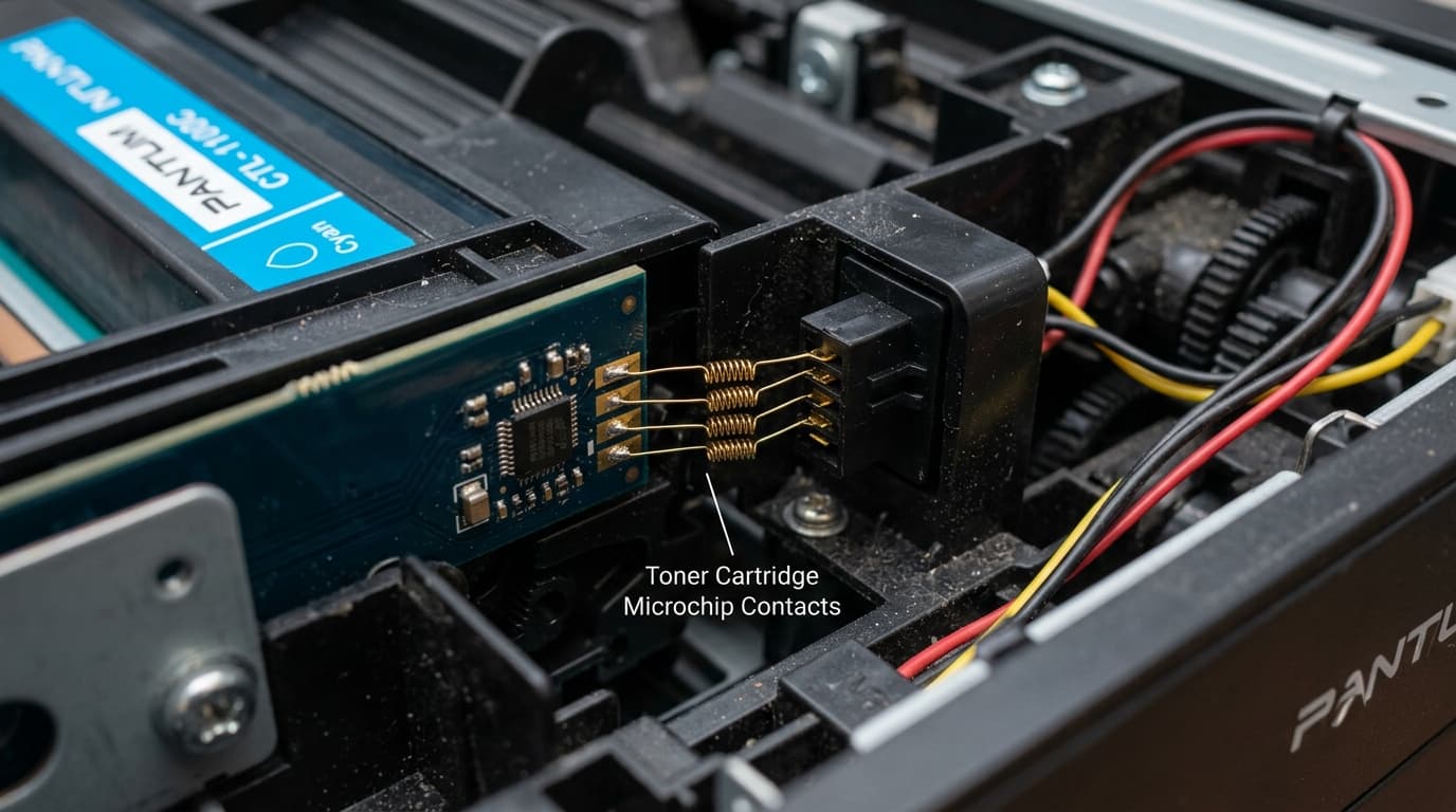 Fix Pantum Toner Not Recognized, Chip Resets & Spring Contacts