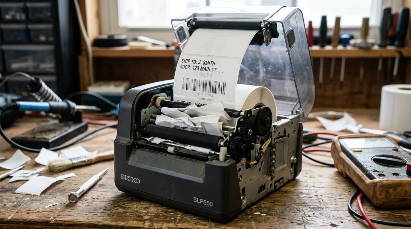 Fix Seiko Label Printer Feed Errors, Faded Print & Loading Jams