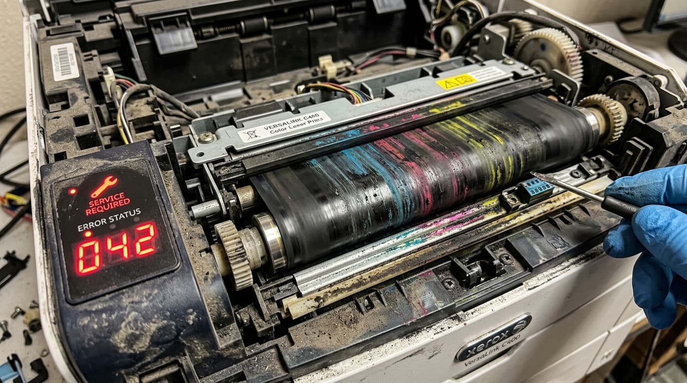 Fix Xerox 041, 042 & 053 Codes: Fuser & Transfer Belt Errors