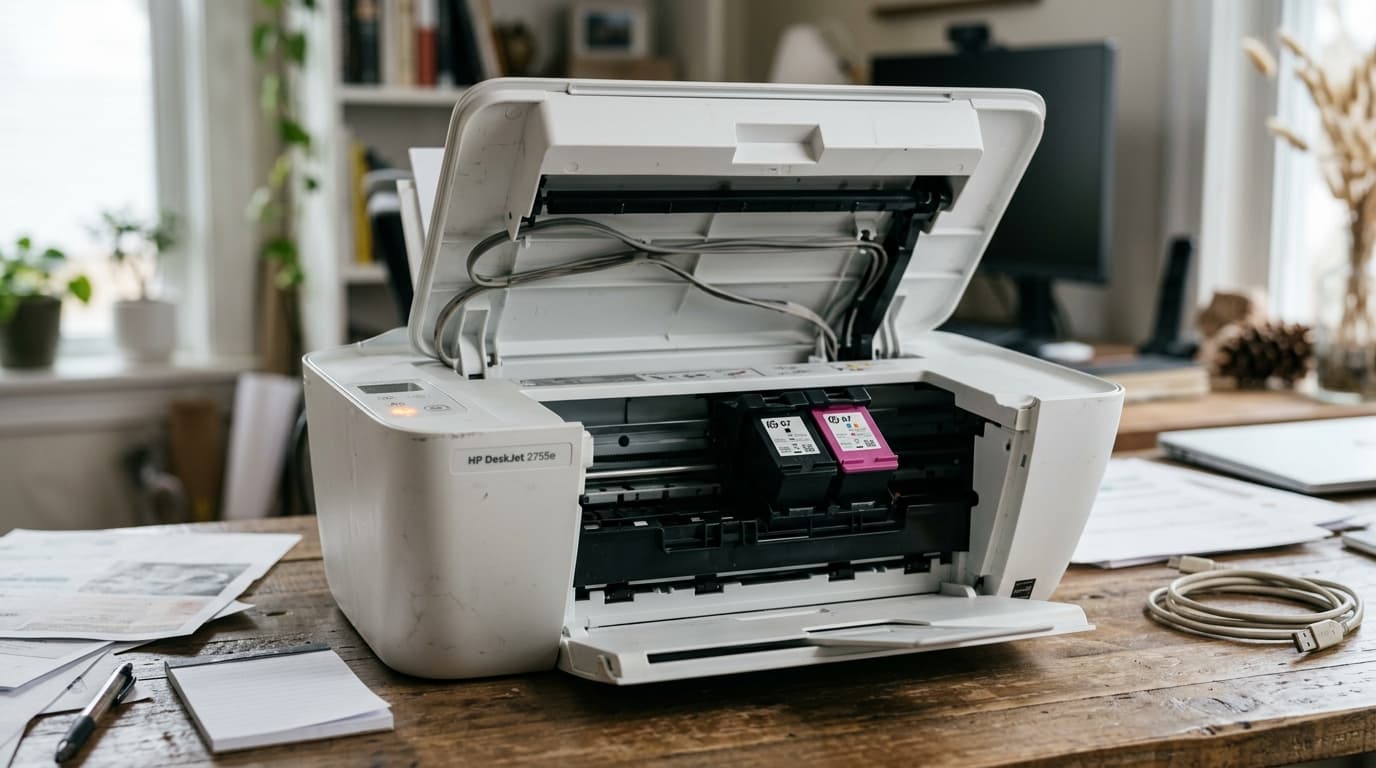 HP DeskJet 2755e Cartridge Not Recognized? Fix