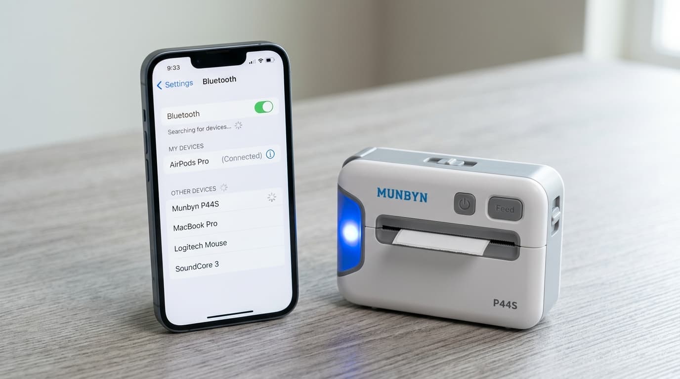 Munbyn P44S Won't Pair via Bluetooth? Do This First