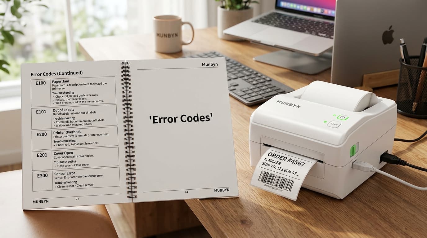 Munbyn Printer Error Code List & Fixes [2026]