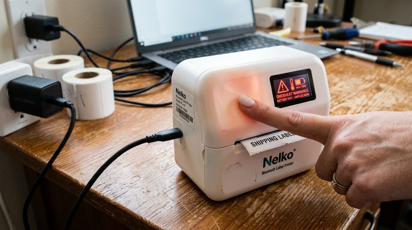 Nelko Battery Drains Fast, Overheating & Charging Light Meaning