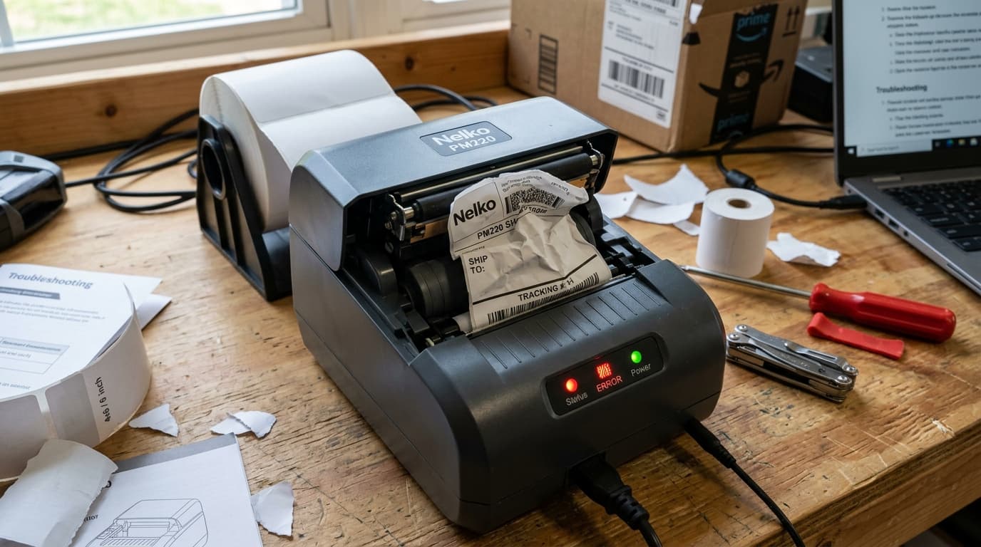 Fix Nelko PM220 Not Printing, Paper Jams & Indicator Lights