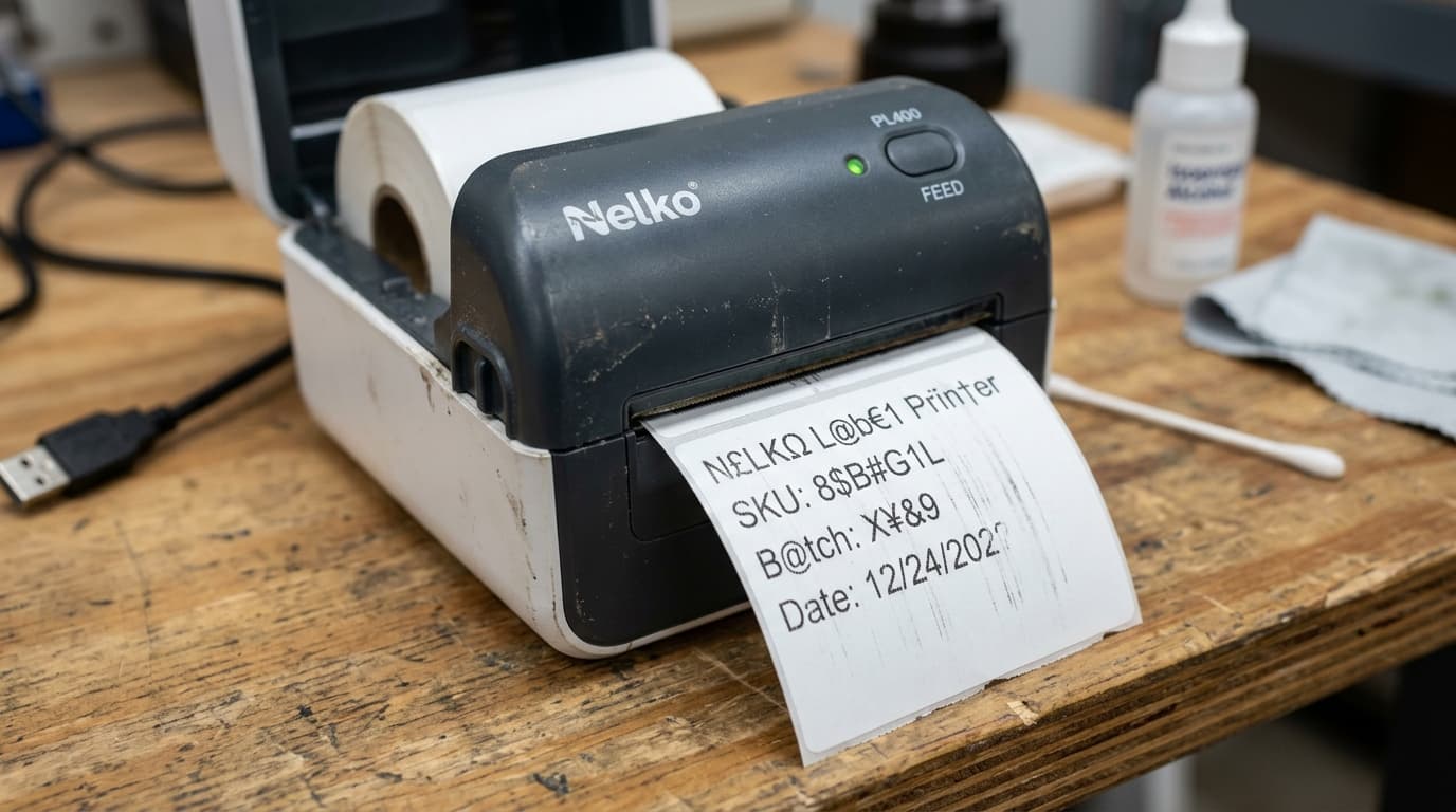 Fix Nelko Printer Faint Print, Streaky Lines & Garbled Text