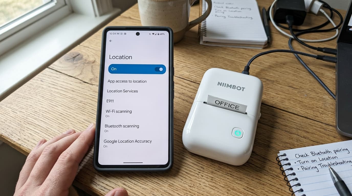 Fix NIIMBOT Bluetooth Connection Fails & Android GPS