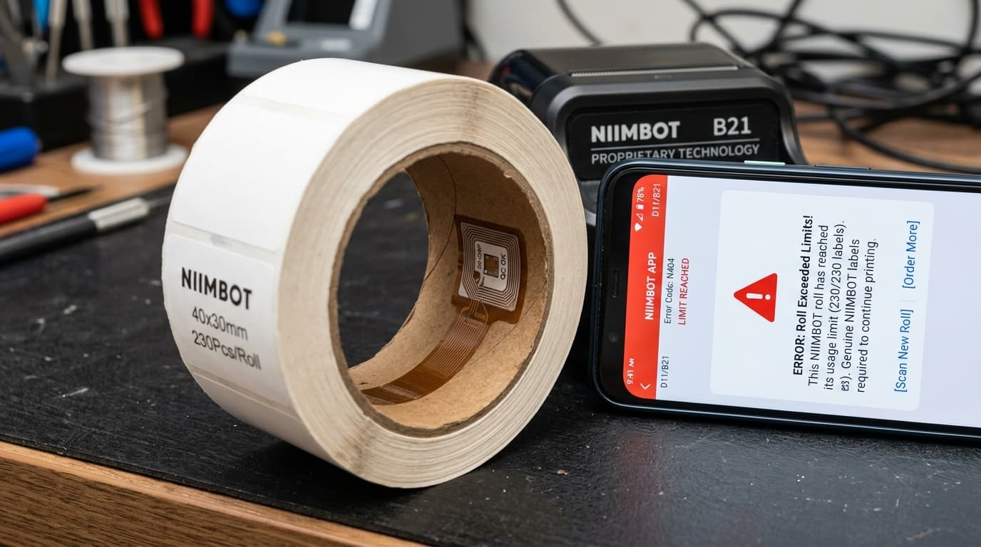NIIMBOT Label Recognition Errors & Exceeded Chip Limits