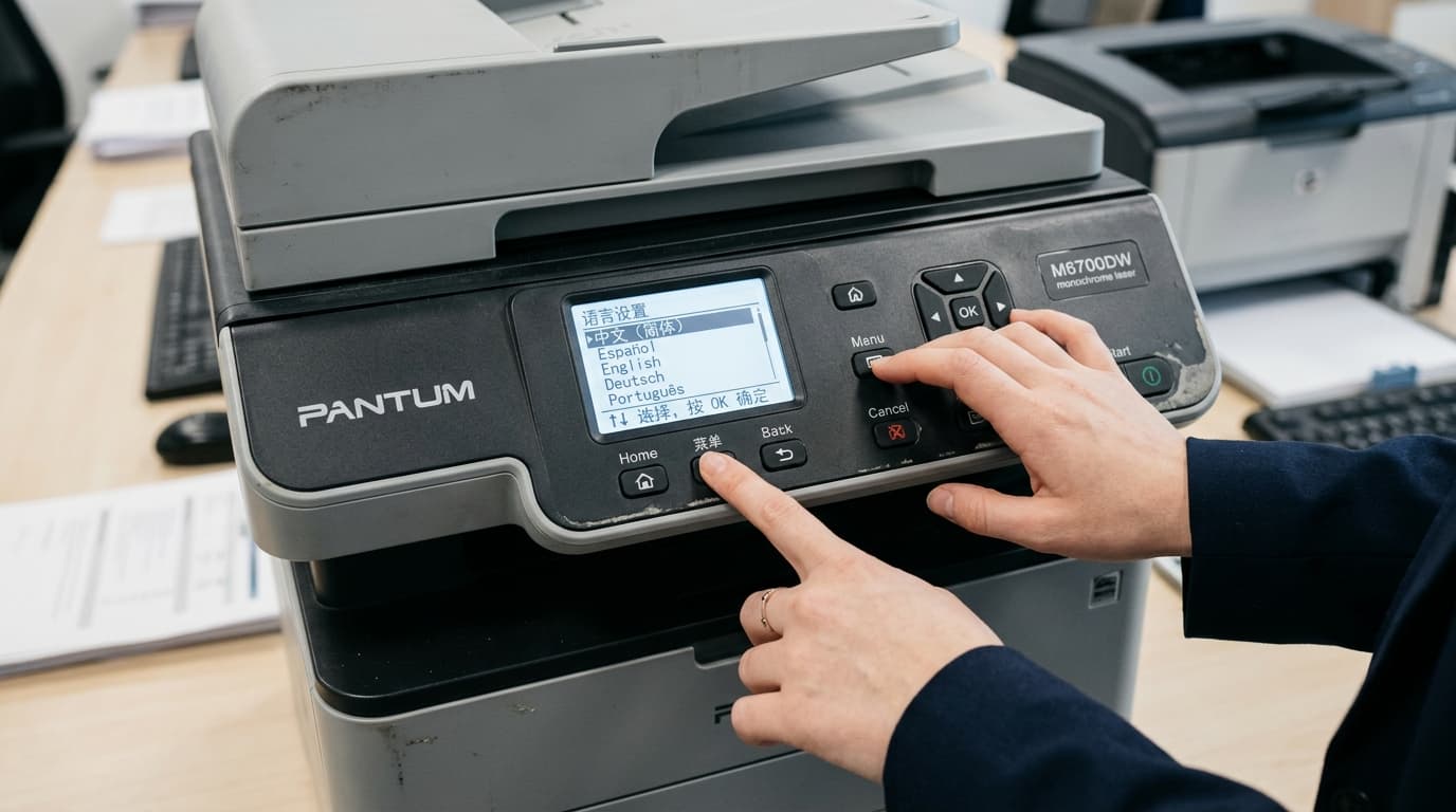 Pantum M6700, BM5200 & CM2100 Troubleshooting & Language Reset