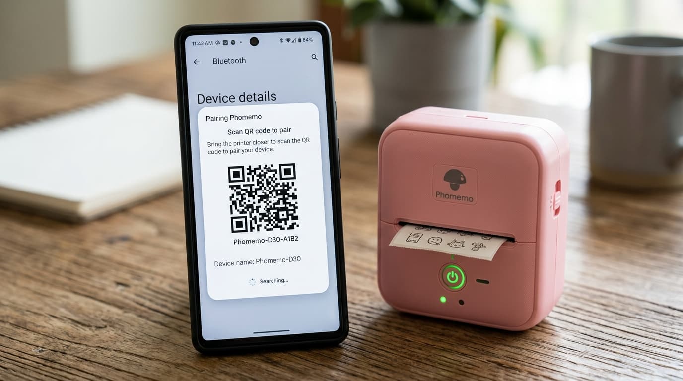 Phomemo Bluetooth Permissions, QR Code Pairing & Android 12 Fix