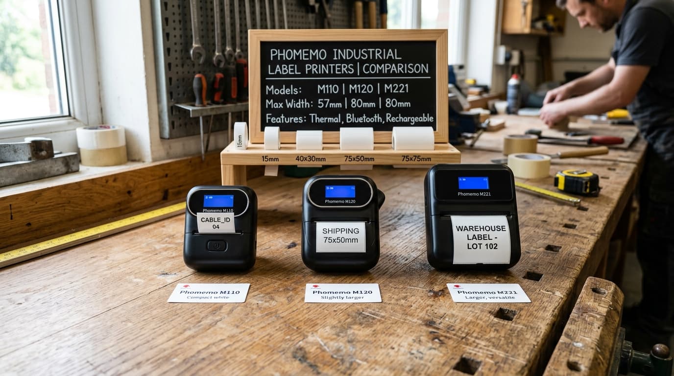 Phomemo Label Maker Comparison: M110 vs M120 vs M150 vs M221