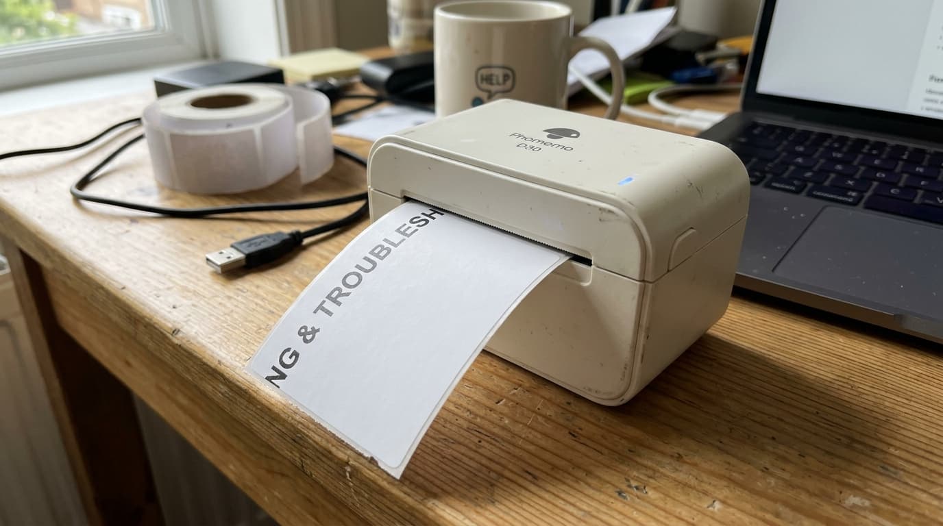 Fix Phomemo Label Off Center, Size Not Recognized & Roller Guide