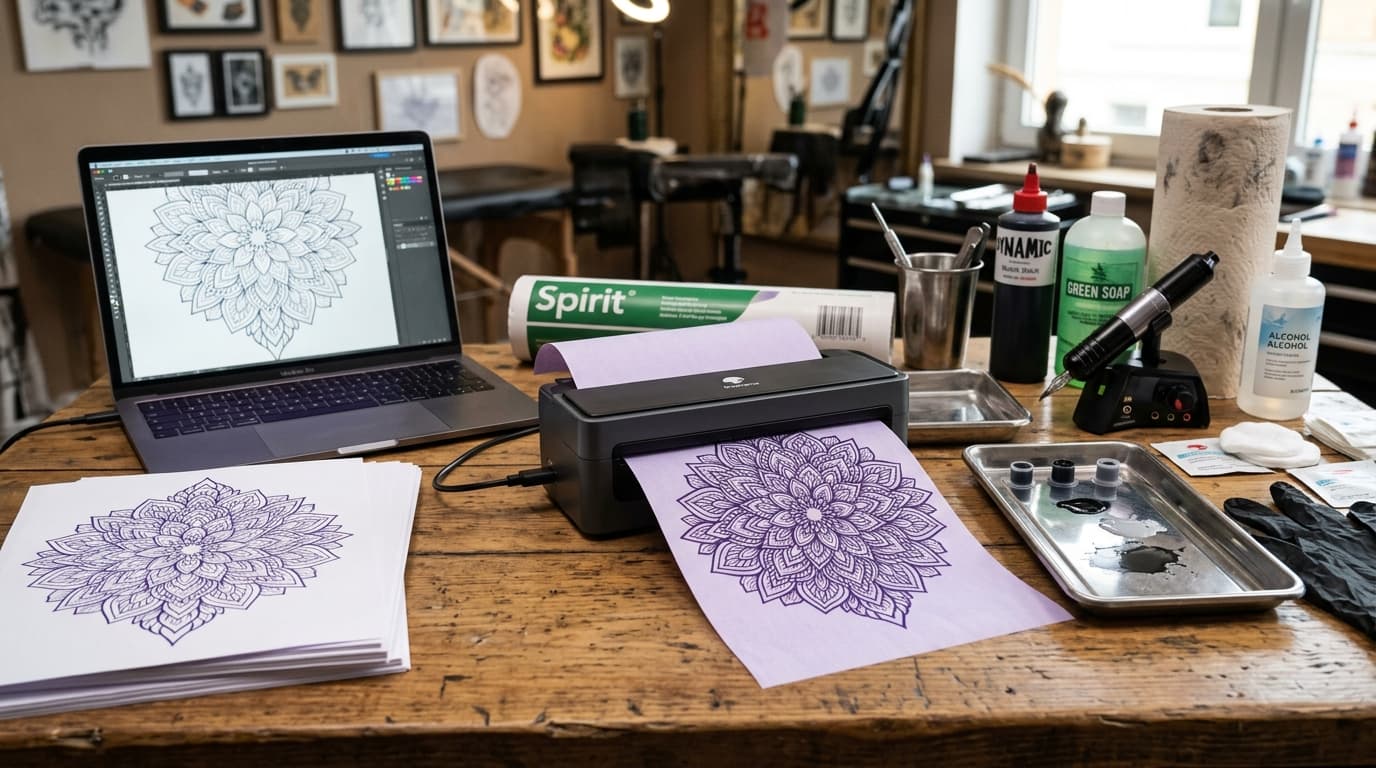 Phomemo M08F Tattoo Stencil & M832 Letter Size Paper Guide