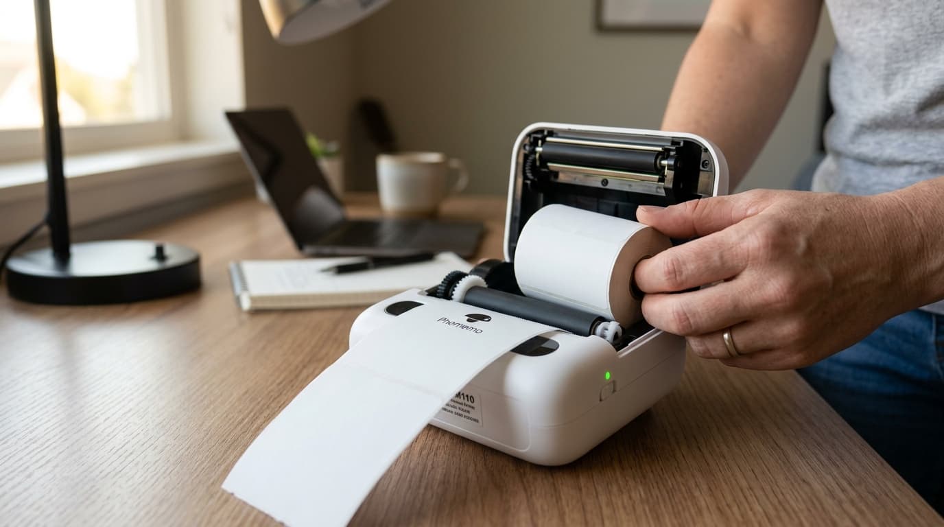 Fix Phomemo Printer Feeds But Prints Blank (Paper Orientation Guide)