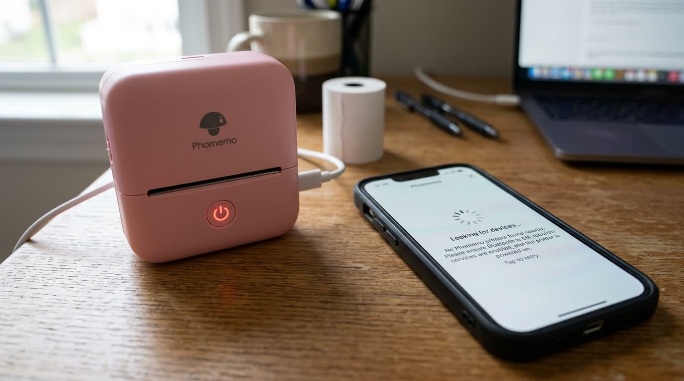 Fix Phomemo Printer Won't Connect to Bluetooth & App Errors