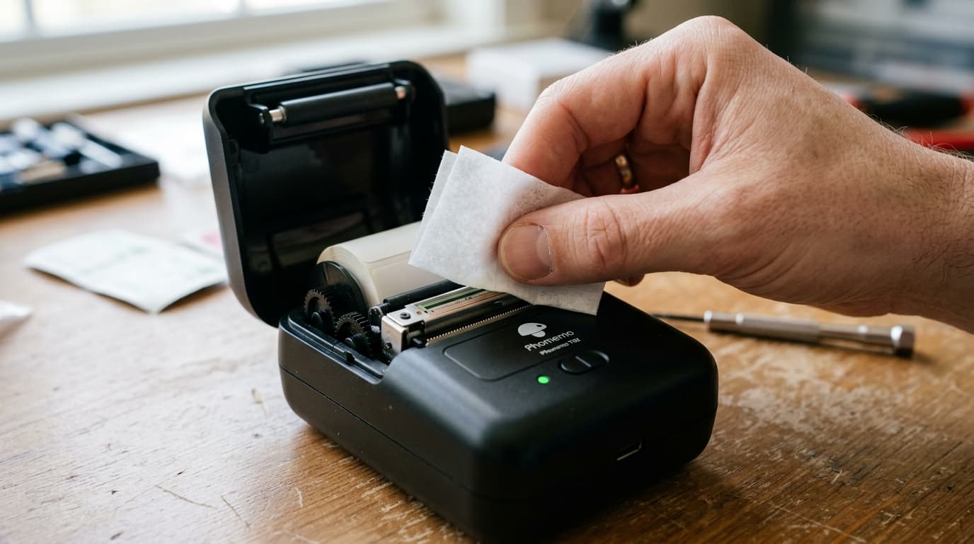 Phomemo Printhead Cleaning: Fix Faint Print Lines & Residue