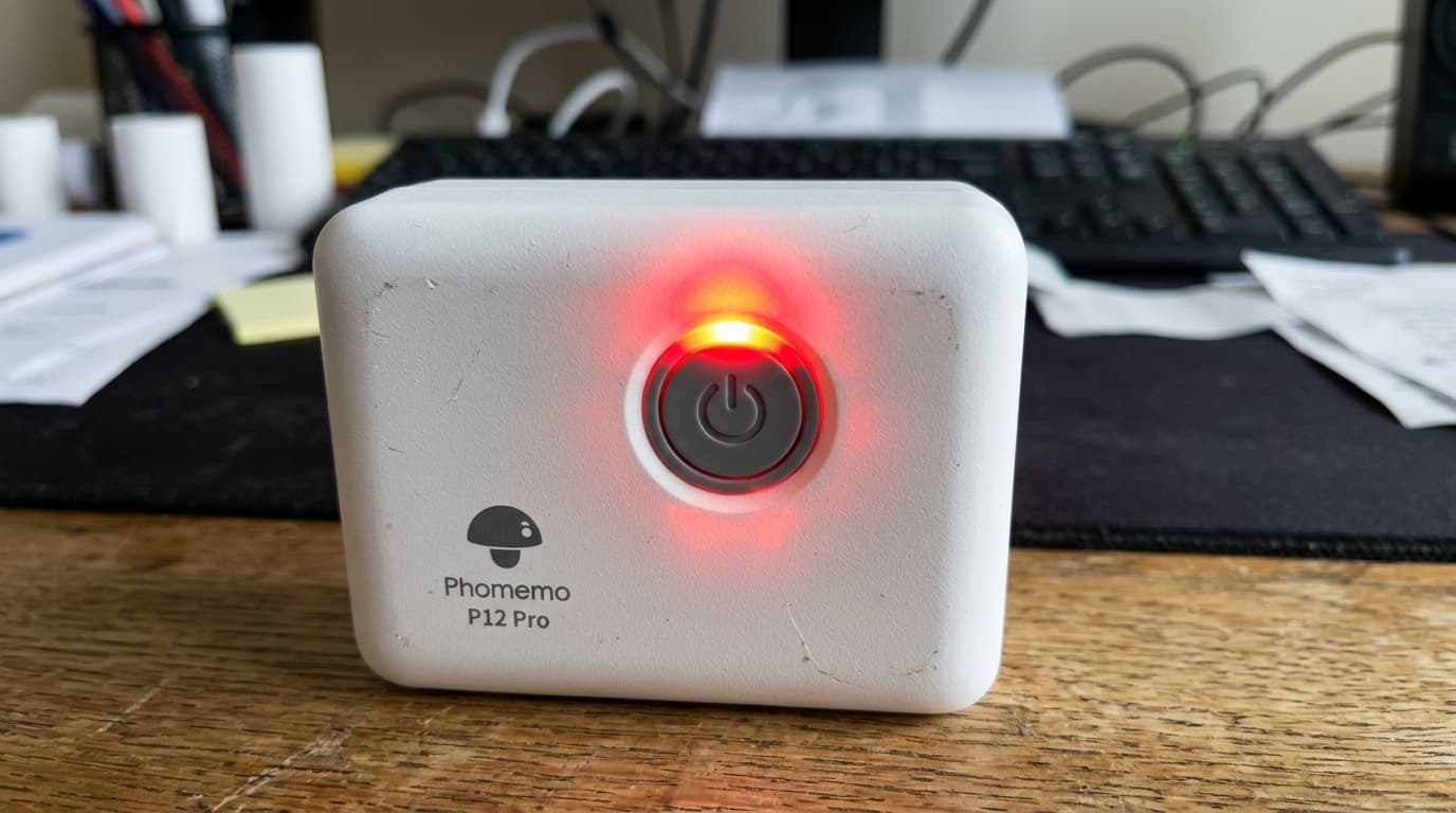 Phomemo Status Light Colors Explained & Flashing Red Fix