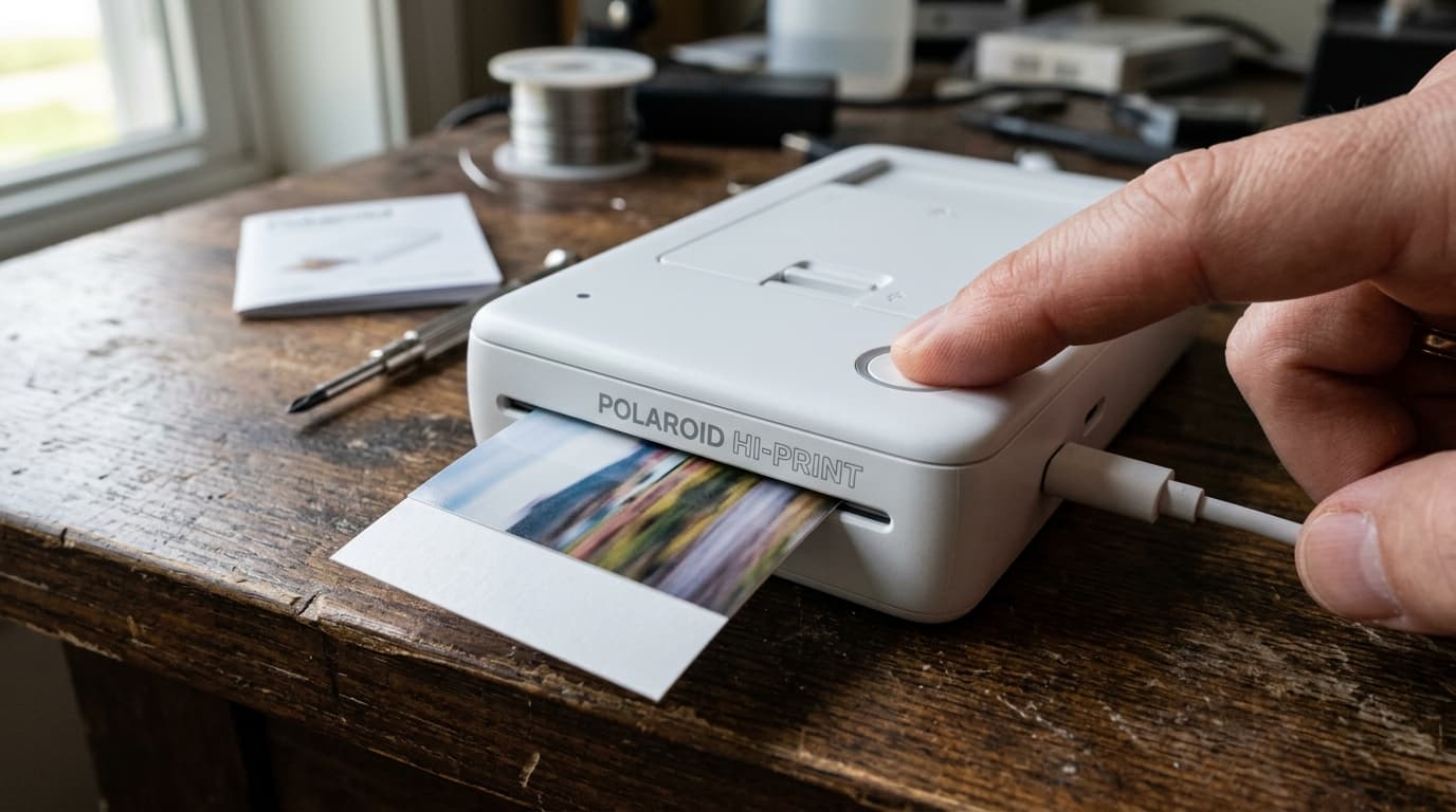 Polaroid Hi-Print Print Button Not Lighting Up & Mid-Print Stalls
