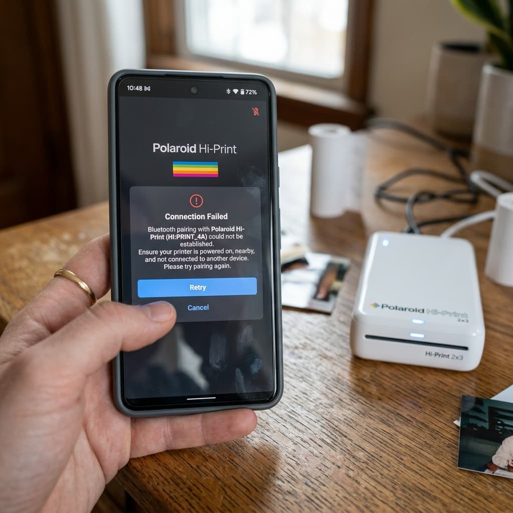 Fix Polaroid Hi-Print Bluetooth Won't Connect & Pairing Failed