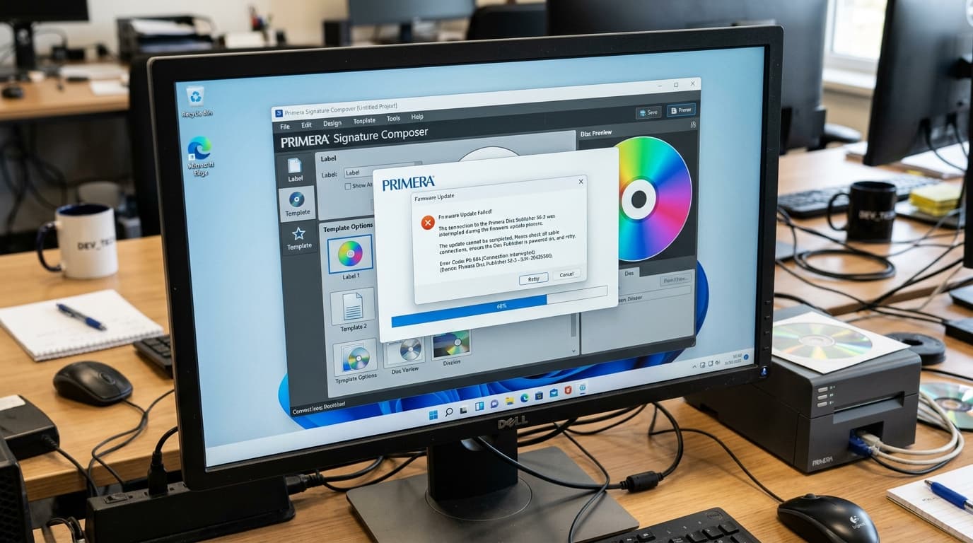 Primera Bravo SE vs Pro, Firmware Update Failed & Signature Composer
