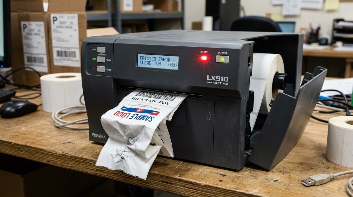Fix Primera Label Jam & Label Cut But Not Printed Error