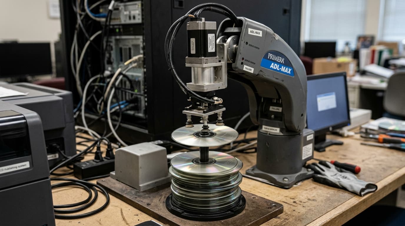 Fix Primera Robotic Arm Stuck, ADL-MAX Not Picking Discs & Tray Ejects