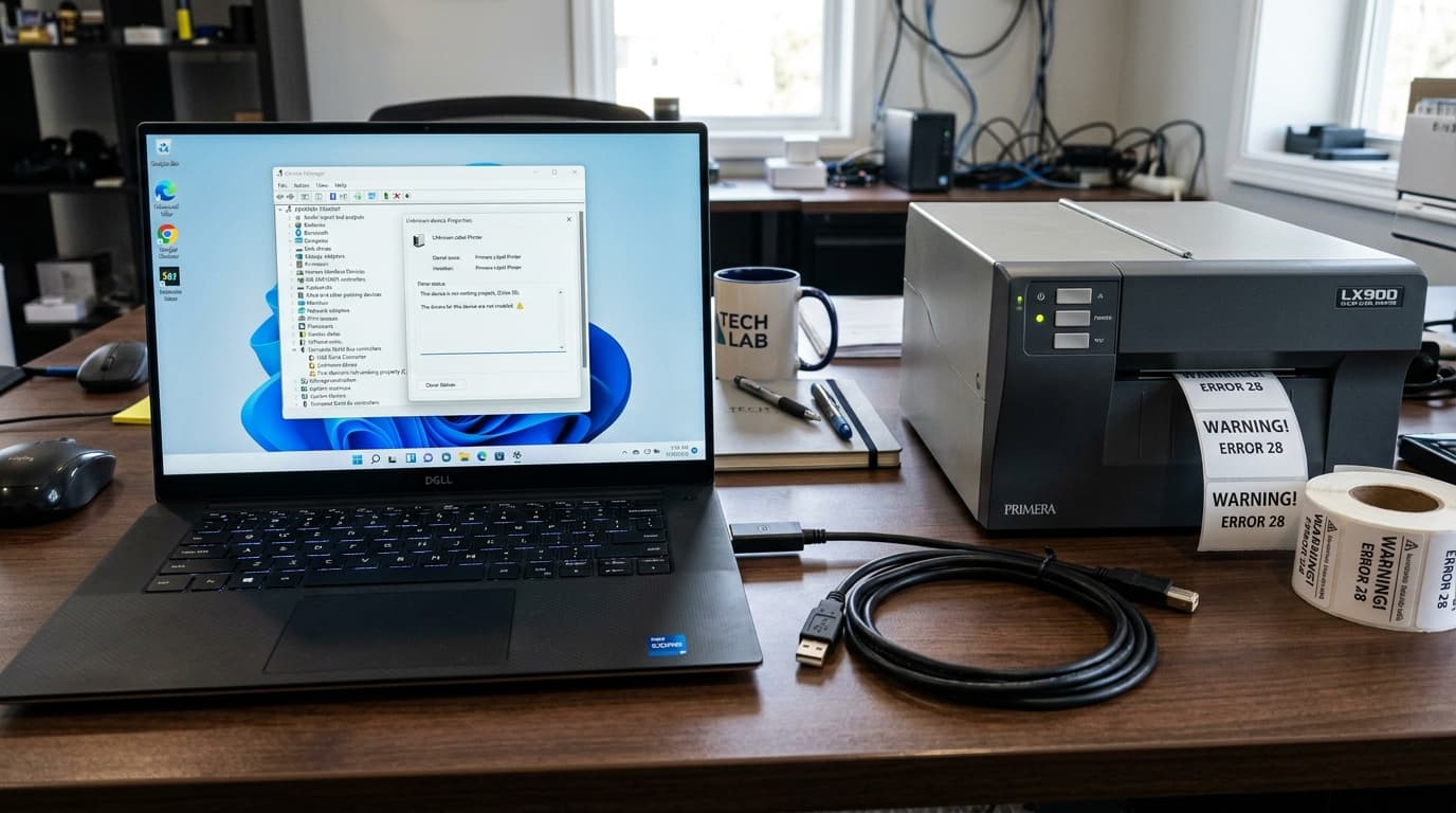 Primera Windows 11 Driver, Logo Testing & USB Communication Fixes