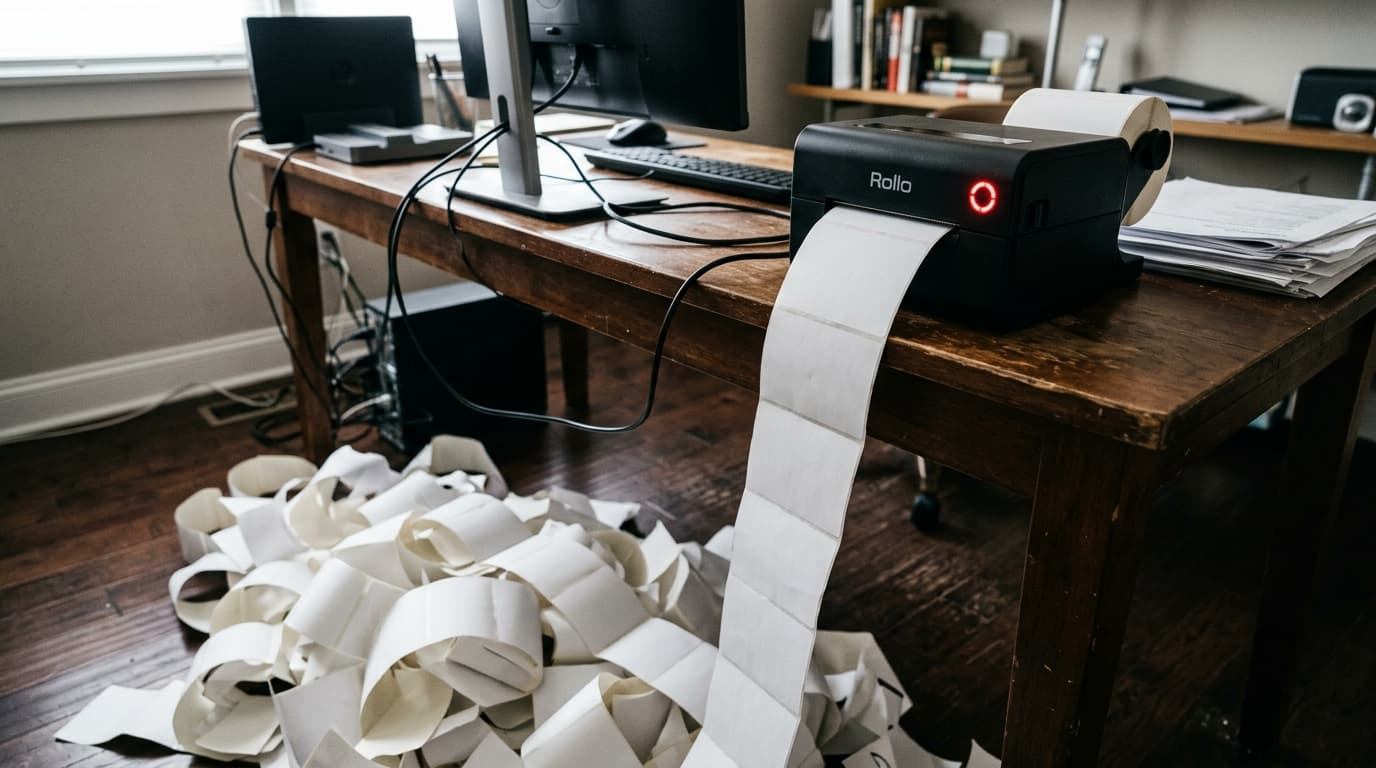 Rollo Printer Won't Stop Printing & Beeping Sound Meanings