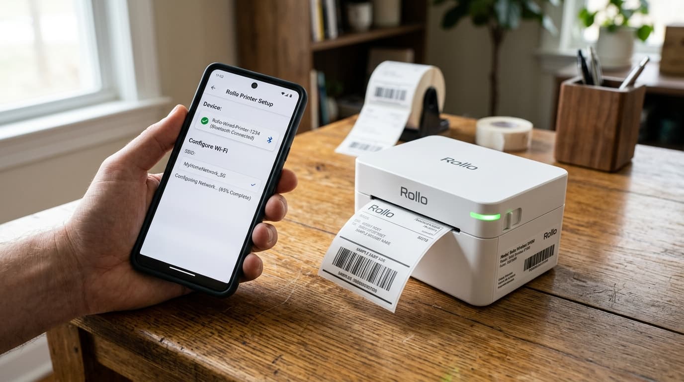 Rollo Wireless Printer Wi-Fi & Bluetooth Setup Guide