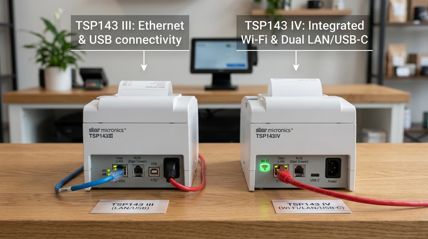 Star Micronics TSP143 Series: III vs IV, WiFi & Ethernet Setup