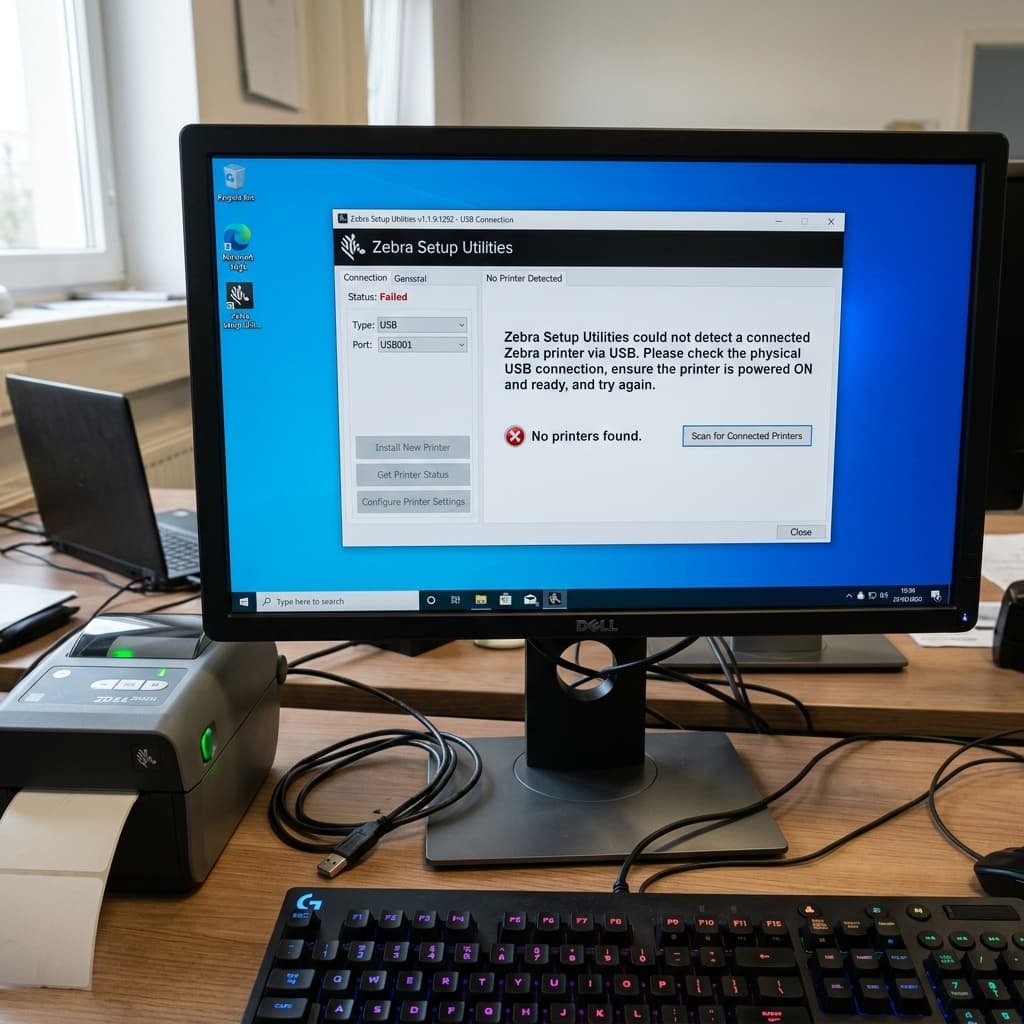 Fix Zebra Setup Utility Not Detecting Printer & Driver Install Failed