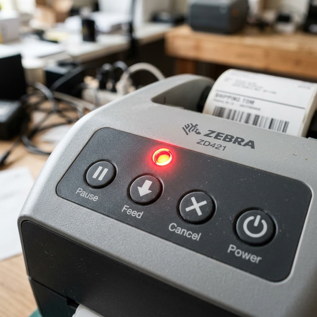 Fix Zebra ZD421 Cancel Button Not Working & ZD620 Error Light