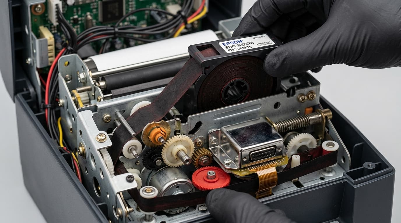 Bixolon Dot Matrix Ribbon Not Feeding: Drive Gear & Tension Fix