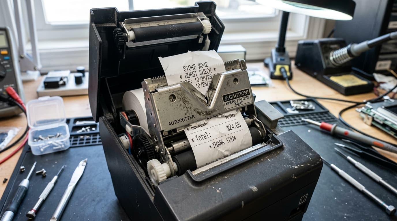 Bixolon Printer Cutting Receipt Wrong: Cutter Margins & Knife Fix