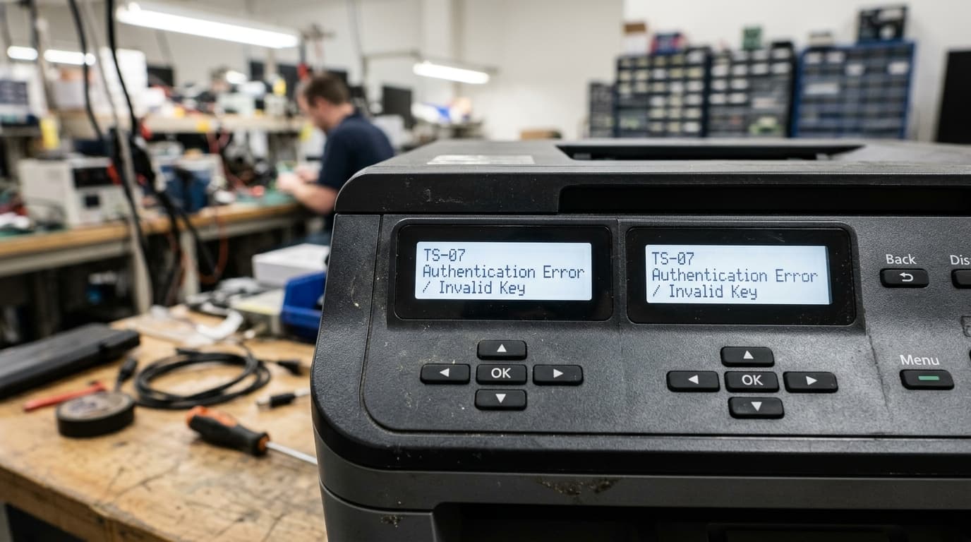 Brother Printer Error TS-07? Check Your Password First