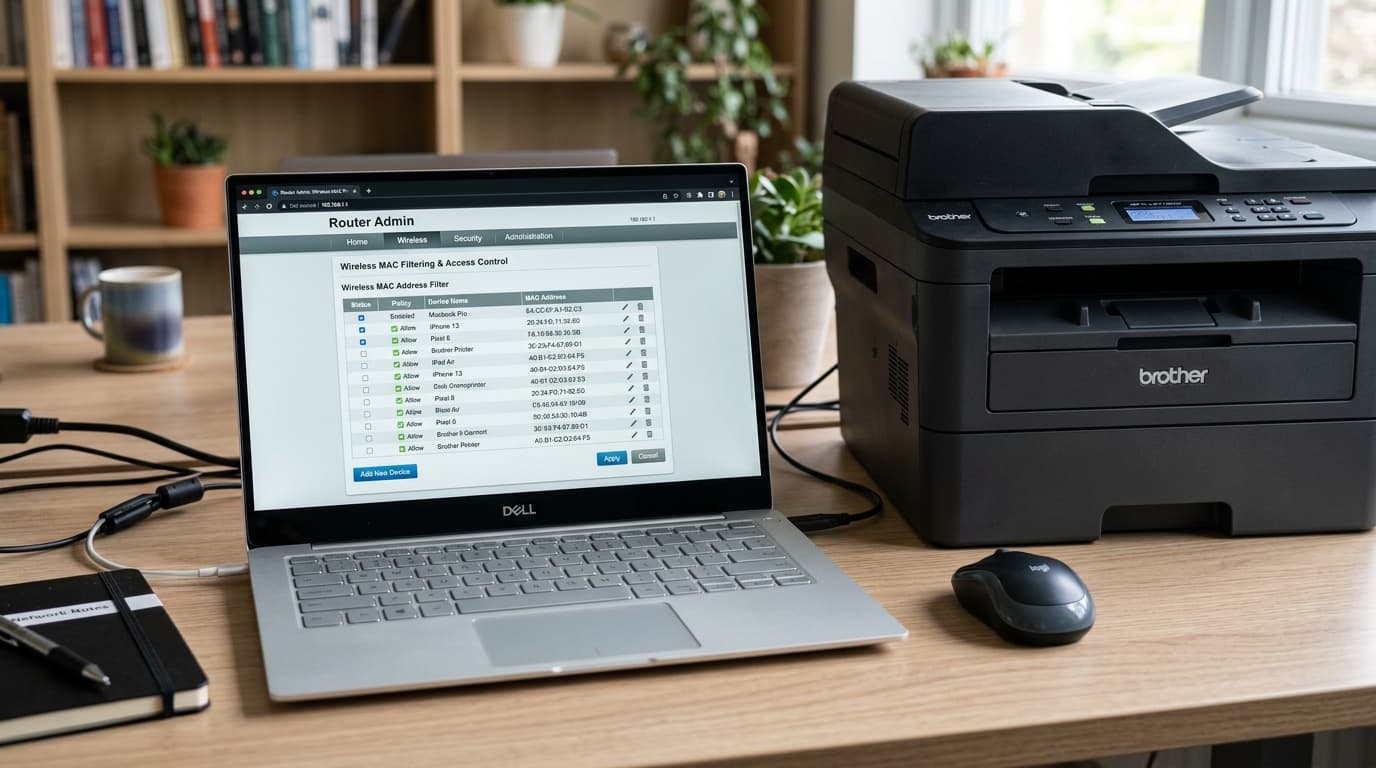 Brother Printer Blocked by Router MAC Filtering? Fix