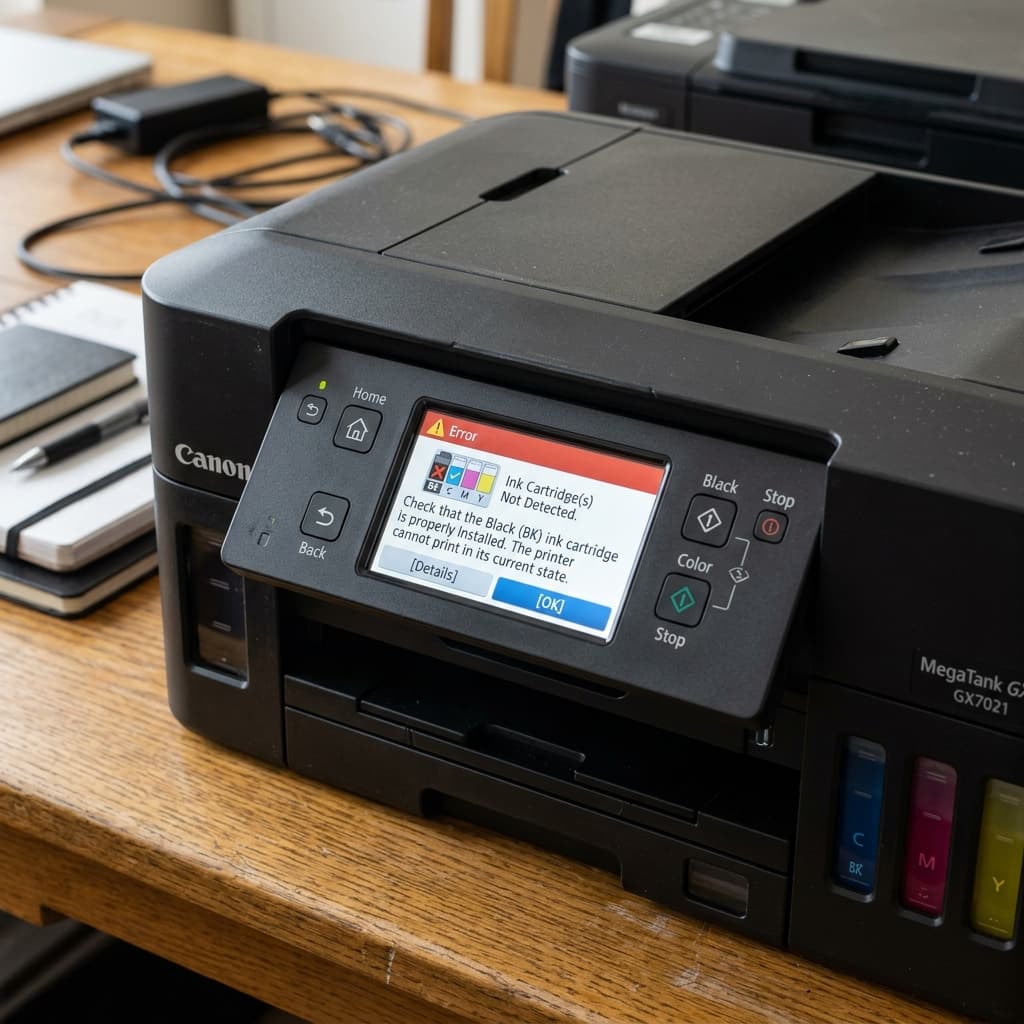 Canon MAXIFY GX Ink Not Detected: Fix Continuous Supply Issues