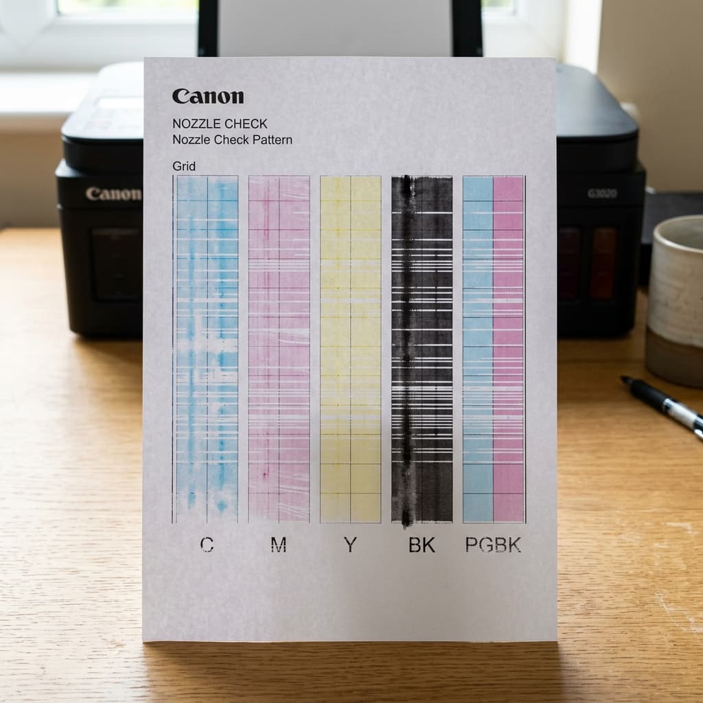 Canon Printer Colors Wrong? How to Read a Nozzle Check