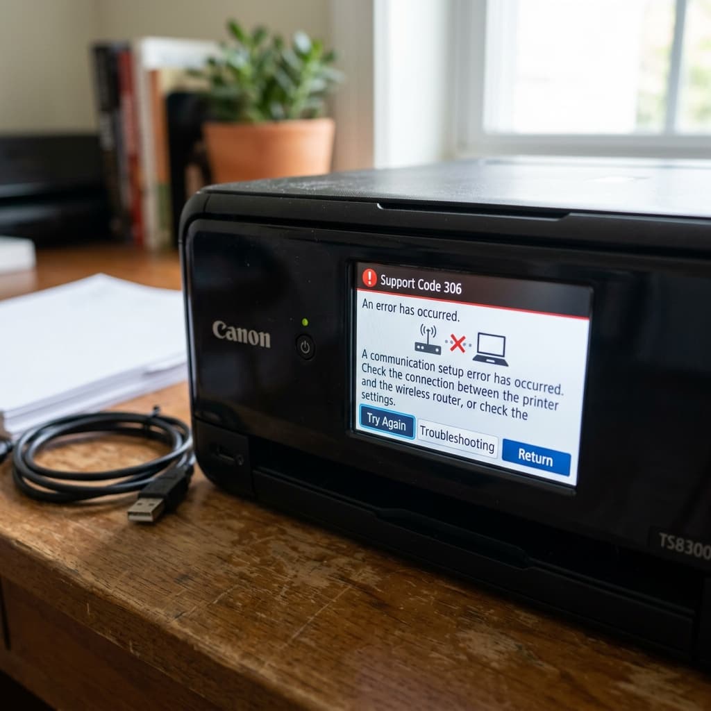 Canon Printer Support Code 306: Communication & Setup Error